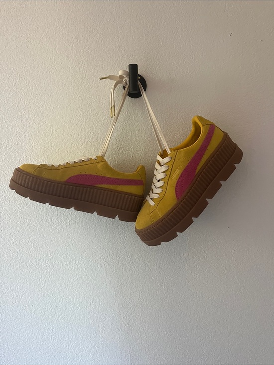 Savage X Fenty Shoes - Savage X Fenty + Puma Yellow and Pink Platform Sneakers